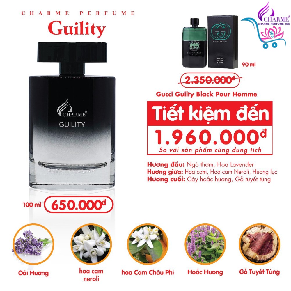 [Charme] Nước hoa Charme Guilty 100ml