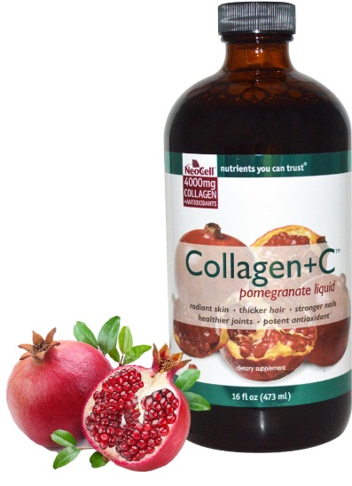 Collagen Neocell + C dạng nước uống Pomegranate 4000mg 16oz 473ml