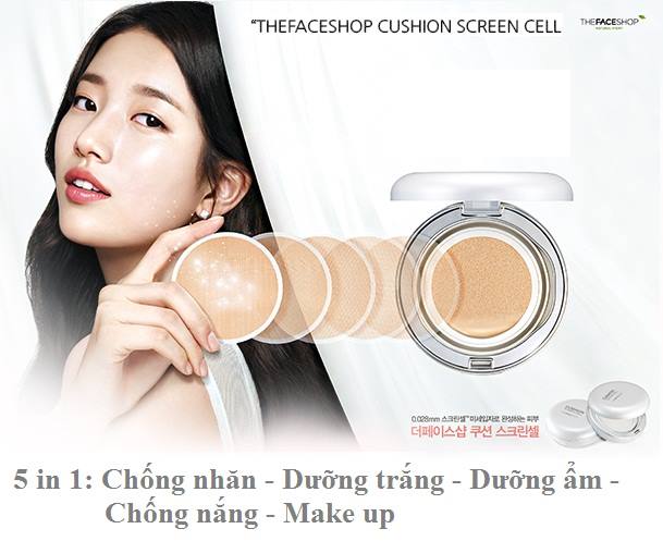 [The Face Shop] Phấn nước Cushion Screen Cell SPF50+ PA+++