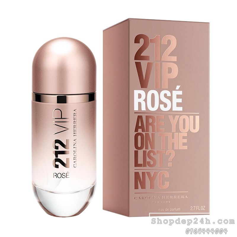 [Carolina Herrera] Nước hoa nữ Carolina Herrera 212 VIP Rose For Women 80ml