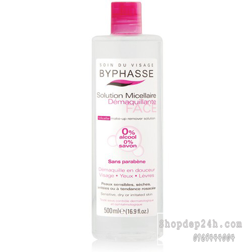 [BYPHASSE] Nước tẩy trang BYPHASSE solution micellaire face 500ml