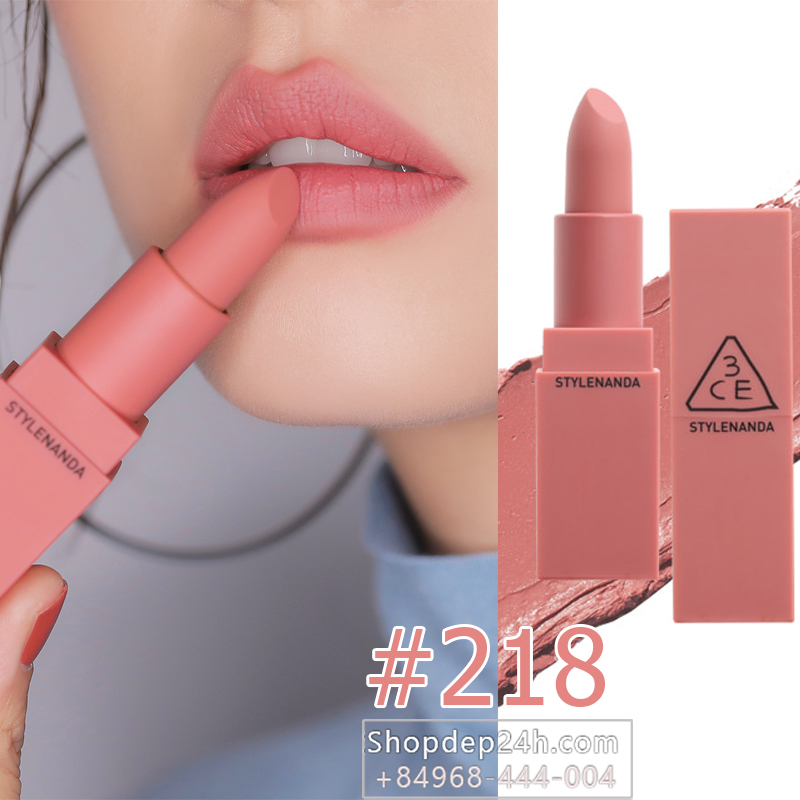 3CE MOOD RECIPE MATTE LIP COLOR  2017 #218