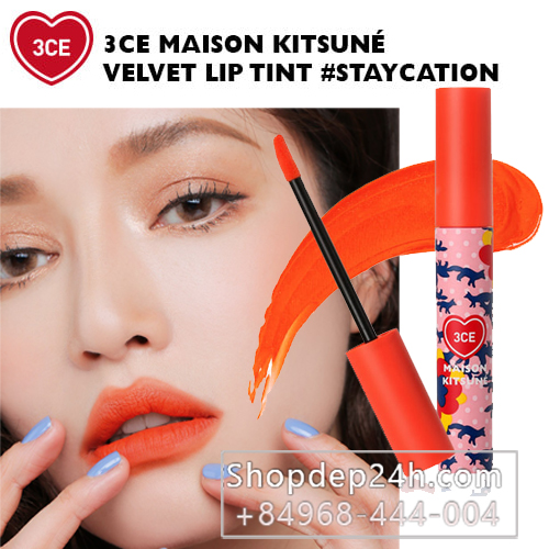 [3CE] Son kem CE maison kitsune velvet lip tint