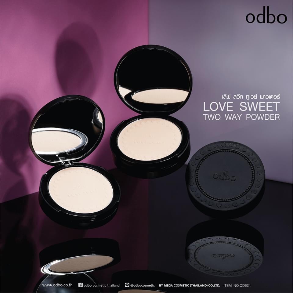 Phấn phủ kiềm dầu chống nắng Odbo Love Sweet Thái Lan OD634