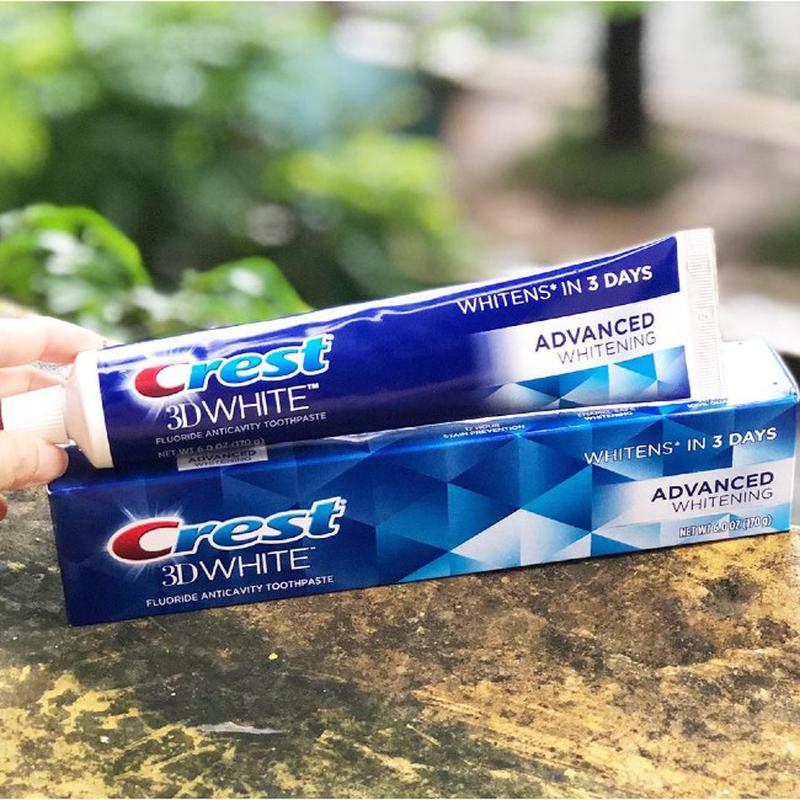 [Crest] Kem đánh răng Crest 3D White Advanced Whitening 158g